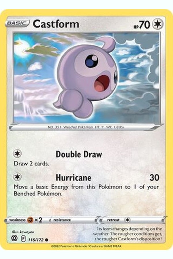 116/172 Castform - Common - Collectible Madness