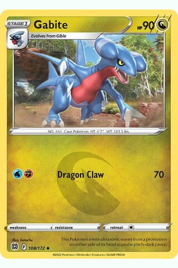 108/172 Gabite - Uncommon - Collectible Madness
