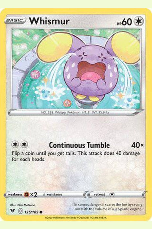 135/185 Whismur - Common - Collectible Madness