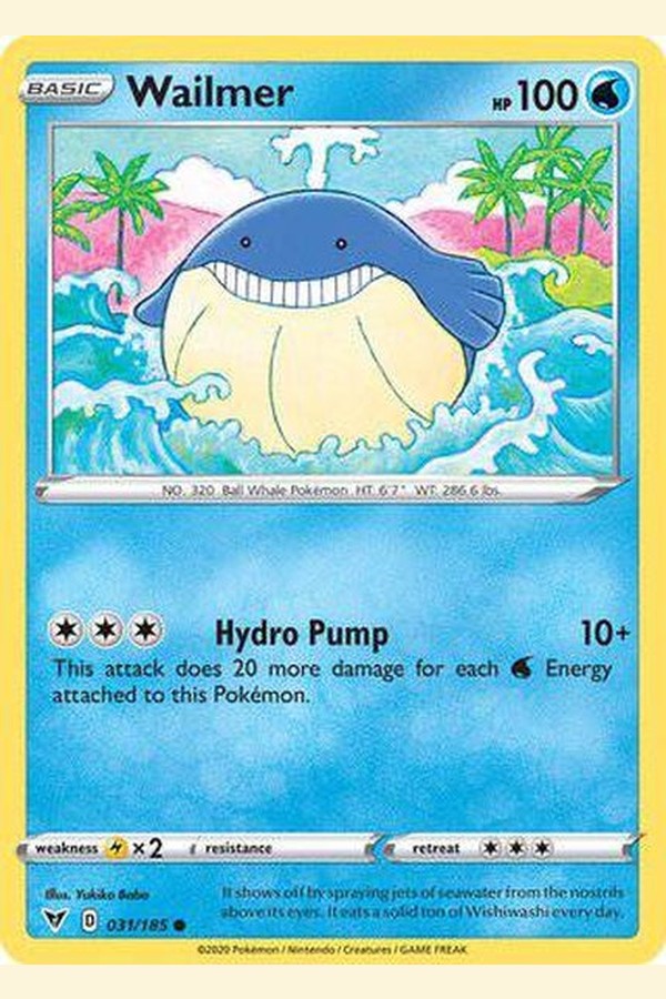 031/185 Wailmer - Common - Collectible Madness