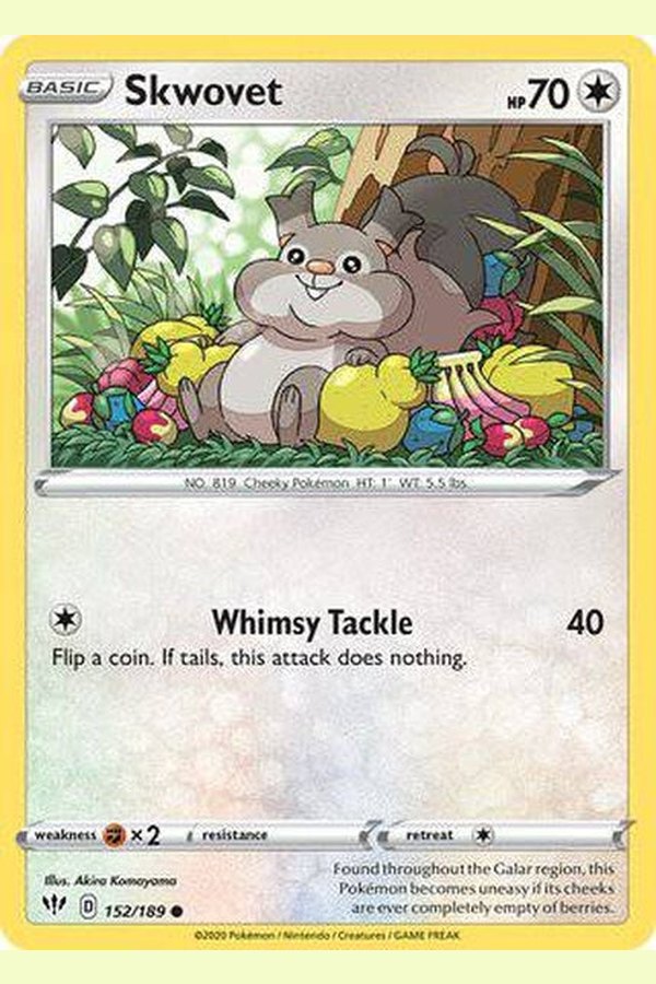152/189 Skwovet - Common - Collectible Madness