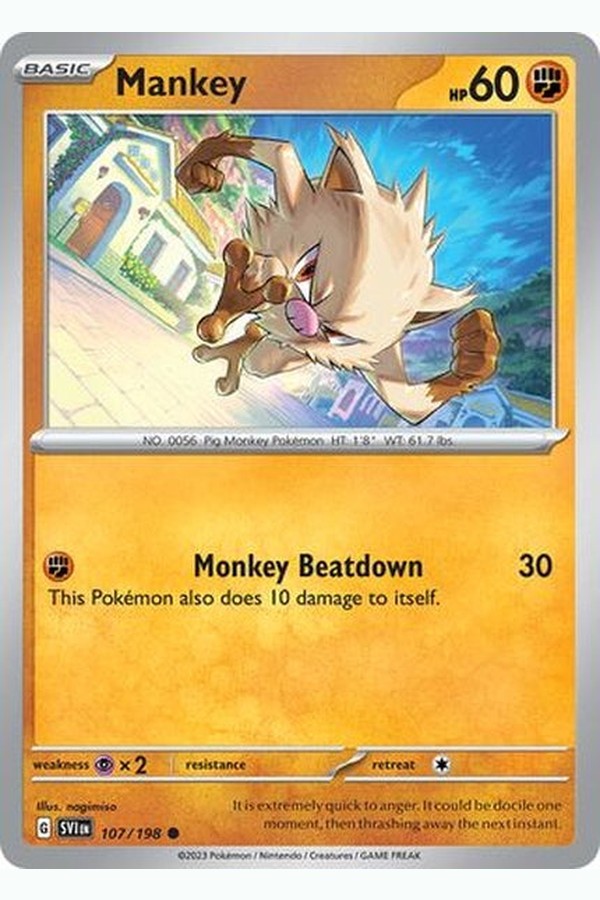 107/198 Mankey - Common