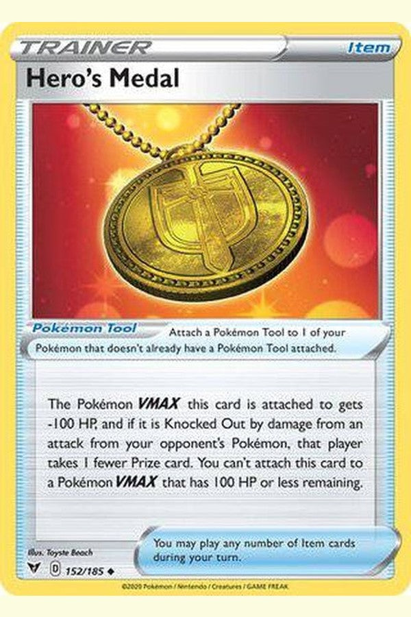 152/185 Hero's Medal - Uncommon - Collectible Madness