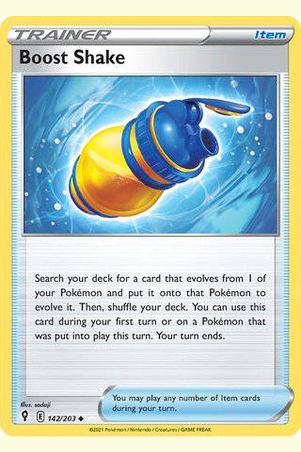 142/203 Boost Shake - Uncommon - Collectible Madness