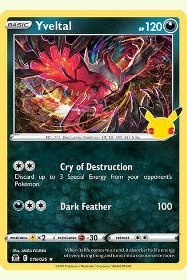 019/025 Yveltal - Rare - Collectible Madness