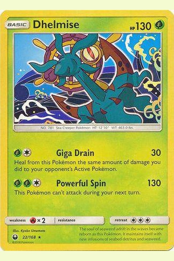 022 / 168 Dhelmise - Rare - Collectible Madness