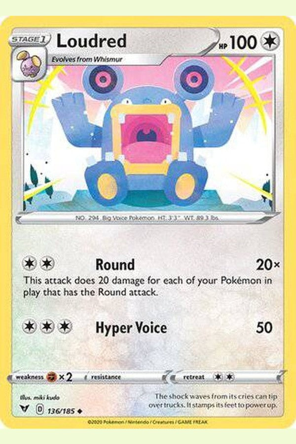 136/185 Loudred - Uncommon - Collectible Madness