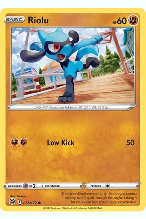 078/172 Riolu - Common - Collectible Madness