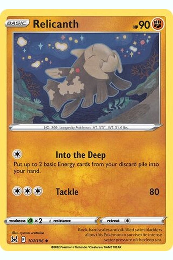 101/196 Relicanth - Uncommon