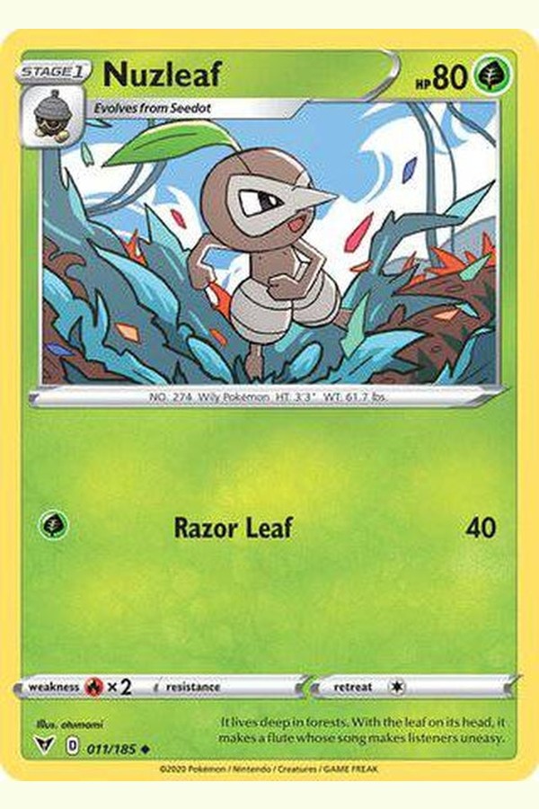 011/185 Nuzleaf - Uncommon - Collectible Madness