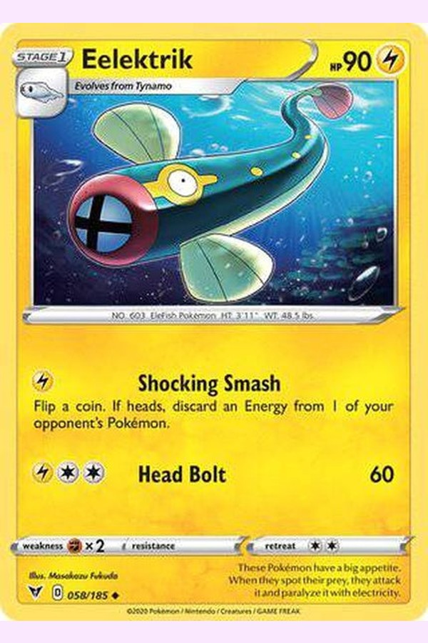 058/185 Eelektrik - Uncommon - Collectible Madness