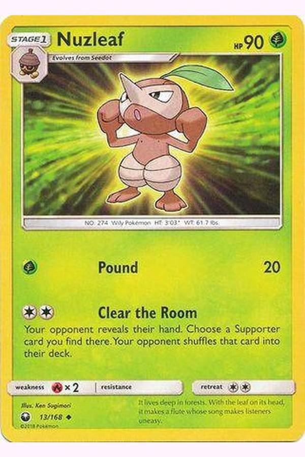 013 / 168 Nuzleaf - Uncommon - Collectible Madness