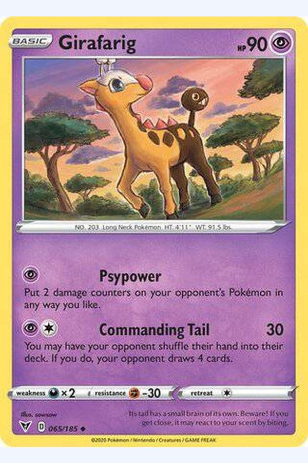 065/185 Girafarig - Uncommon - Collectible Madness