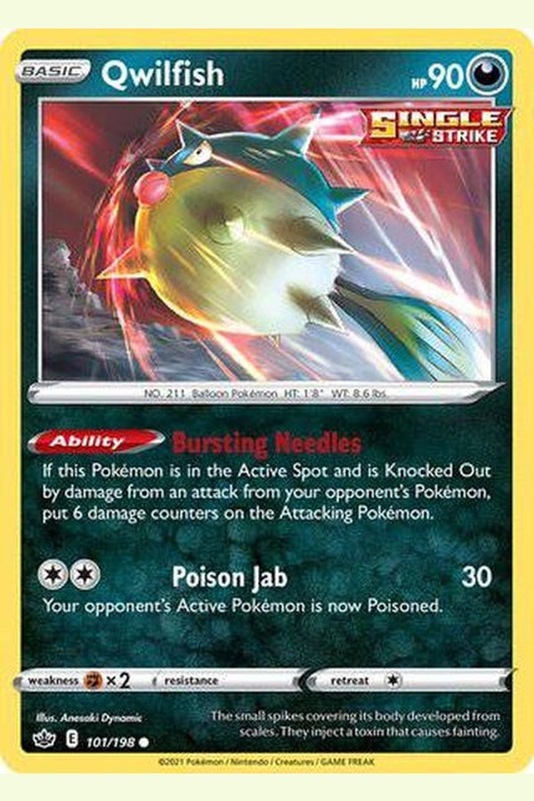101/198 Qwilfish - Common - Collectible Madness