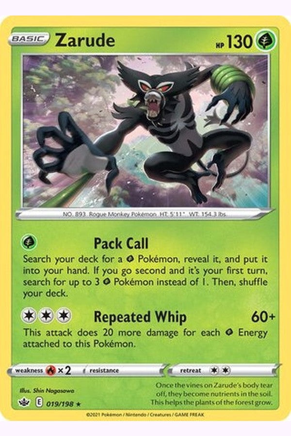 019/198 Zarude - Rare Holo - Collectible Madness