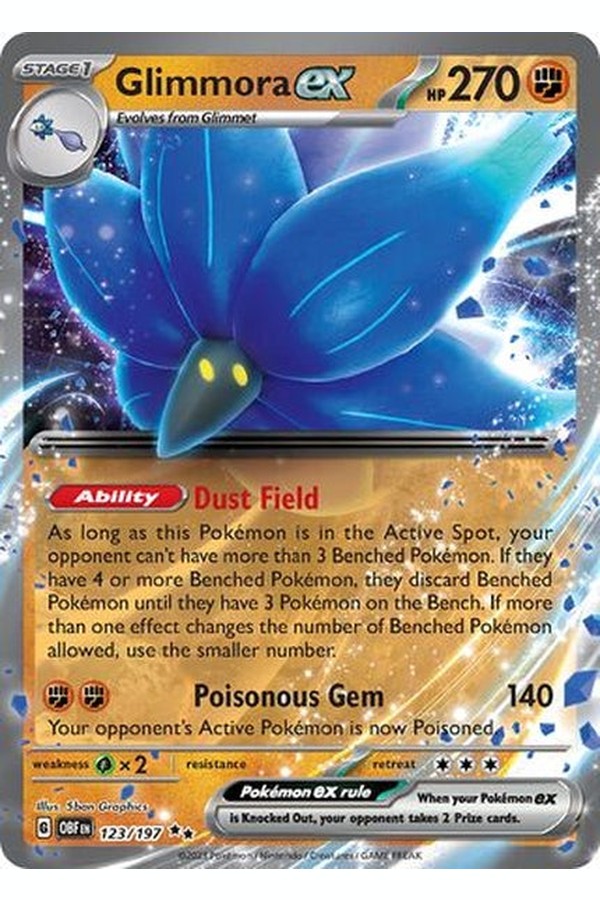 123/197 Glimmora ex - Double Rare