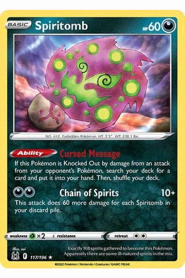 117/196 Spiritomb - Rare