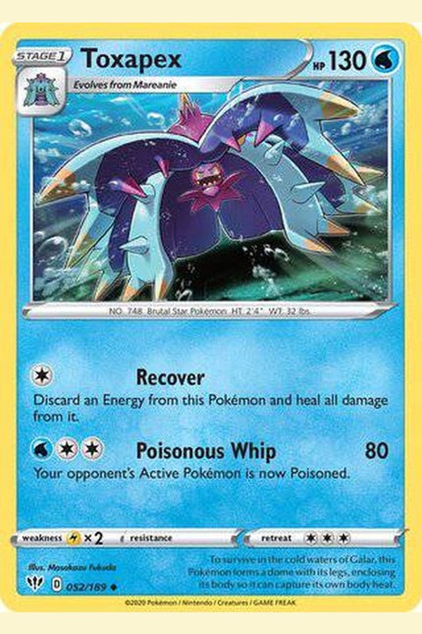 052/189 Toxapex - Uncommon - Collectible Madness