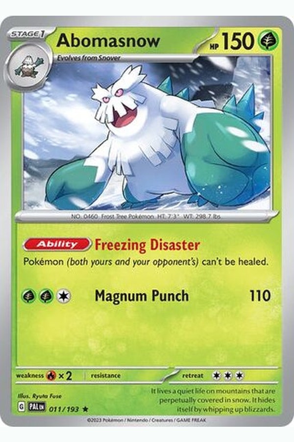 011/193 Abomasnow - Rare Holo