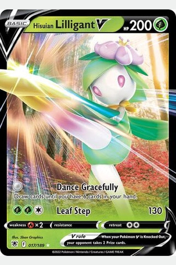 017/189 Hisuian Lilligant V - Rare Holo V - Collectible Madness