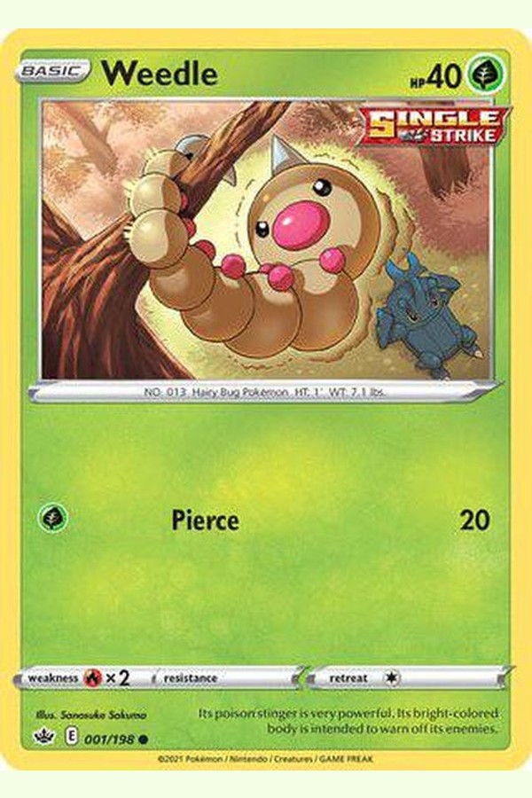 001/198 Weedle - Common - Collectible Madness