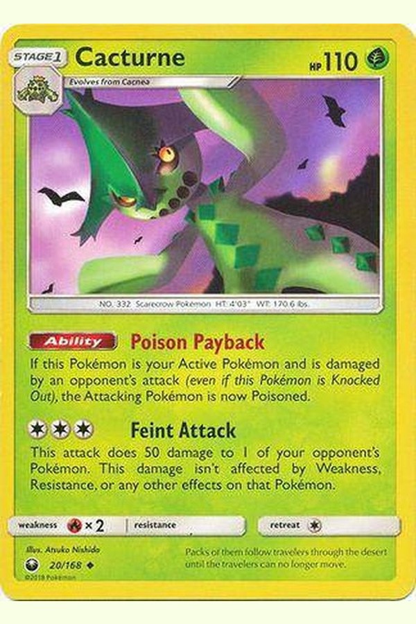 020 / 168 Cacturne - Uncommon - Collectible Madness