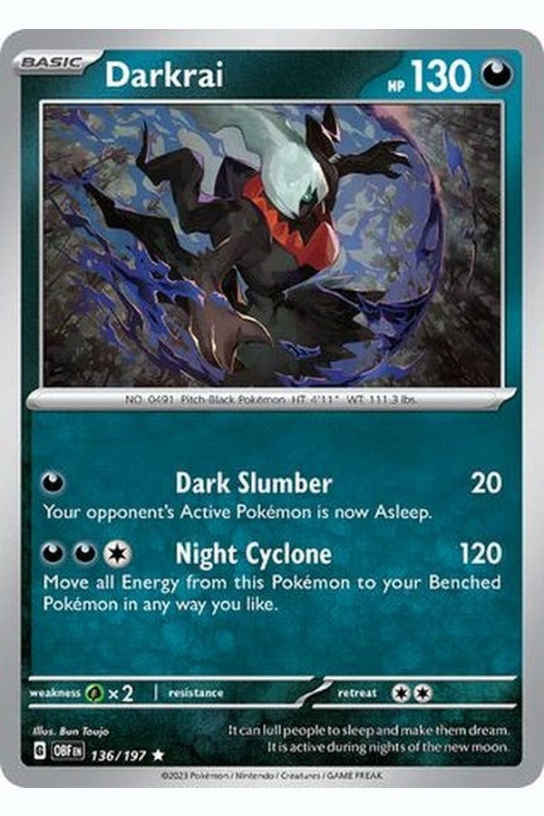 136/197 Darkrai - Rare Holo