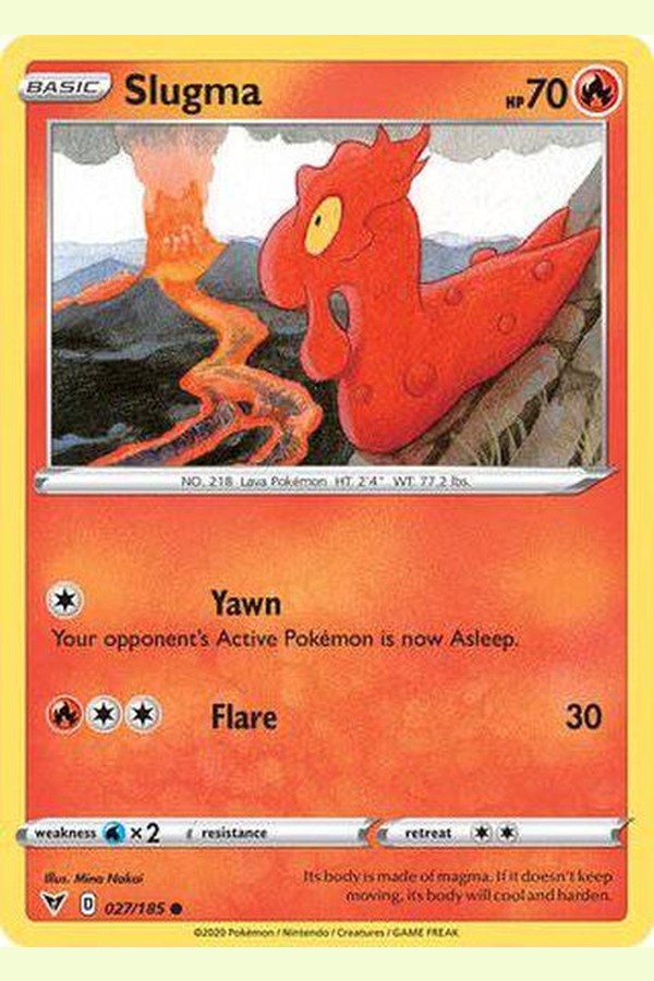 027/185 Slugma - Common - Collectible Madness
