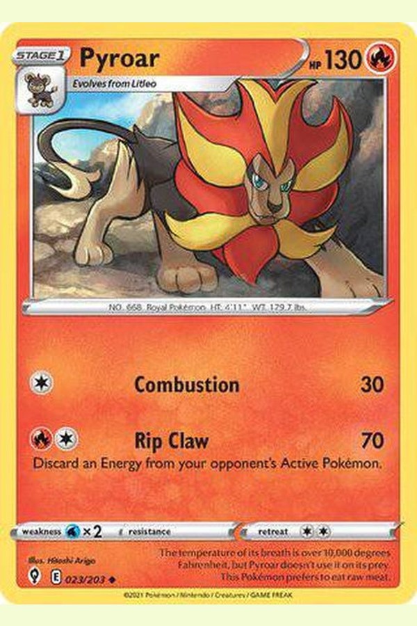 023/203 Pyroar - Uncommon - Collectible Madness