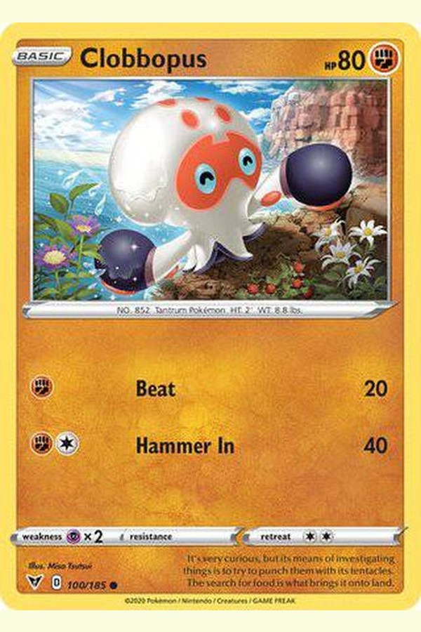 100/185 Clobbopus - Common - Collectible Madness