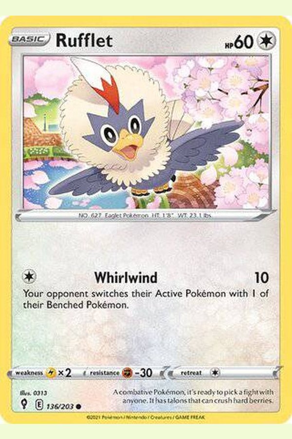136/203 Rufflet - Common - Collectible Madness