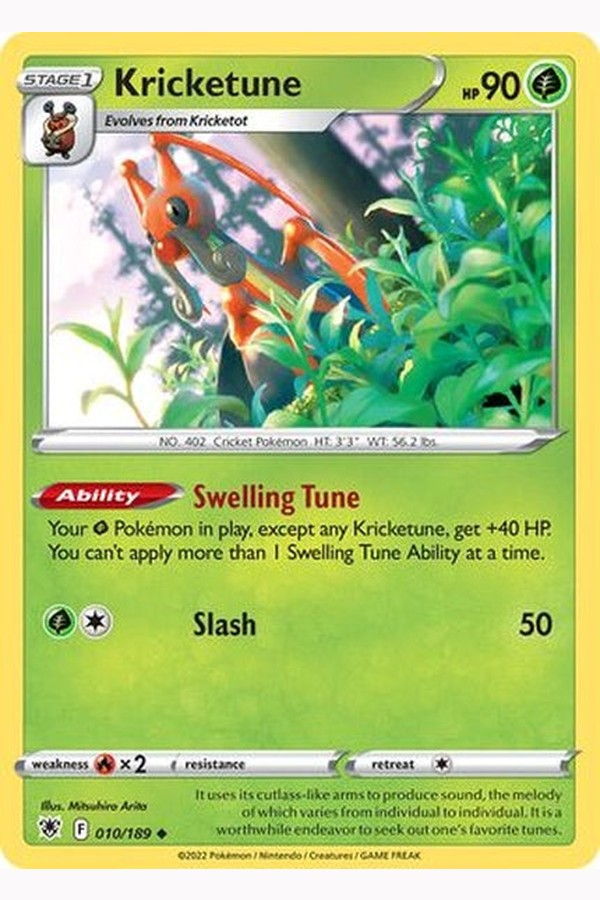 010/189 Kricketune - Uncommon Reverse Holo - Collectible Madness