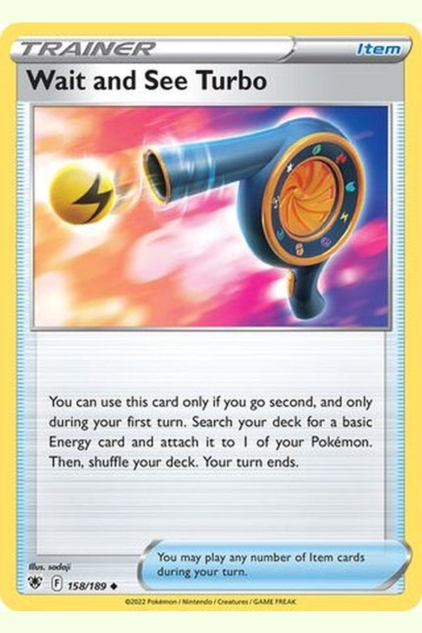 158/189 Wait and See Turbo - Uncommon - Collectible Madness