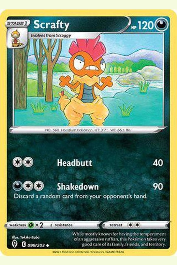 099/203 Scrafty - Uncommon - Collectible Madness