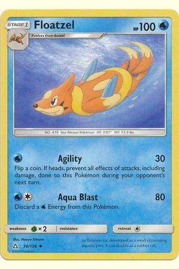 036 / 156 Floatzel-Uncommon - Collectible Madness