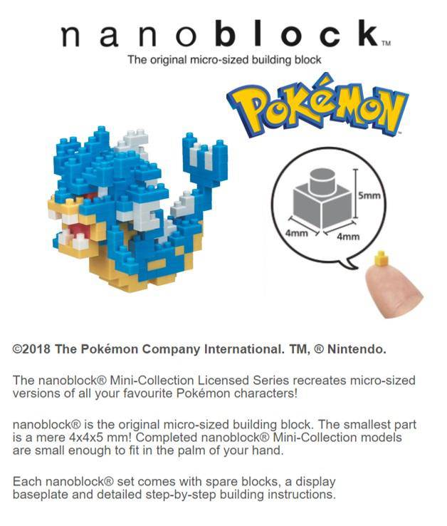 Pokemon - nanoblock - GYRADOS - Collectible Madness