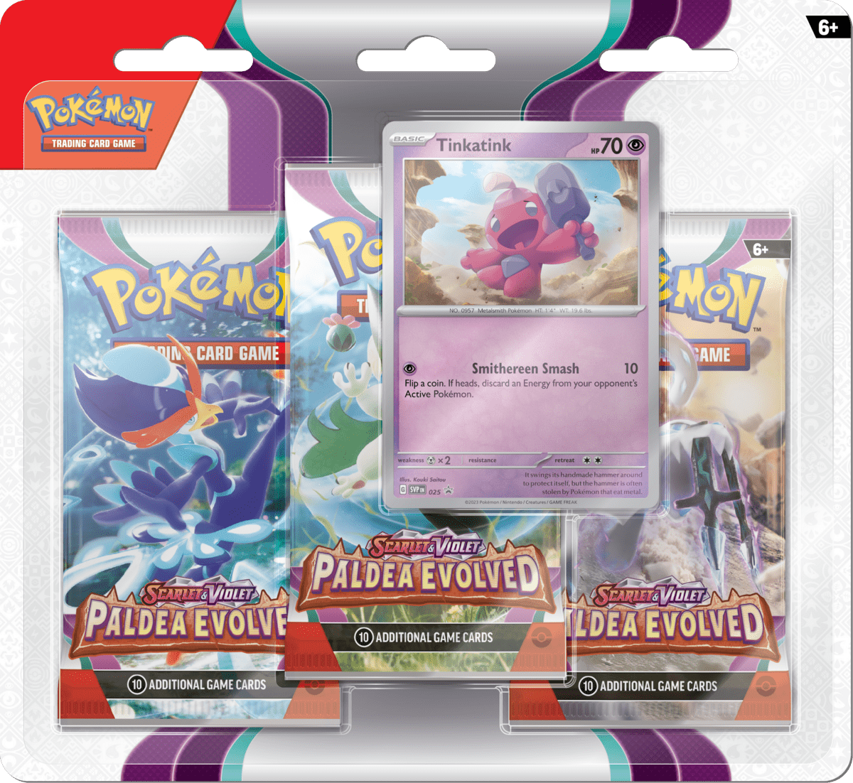 Pokemon - TCG - Paldea Evolved Three Pack Booster Blister - Collectible Madness