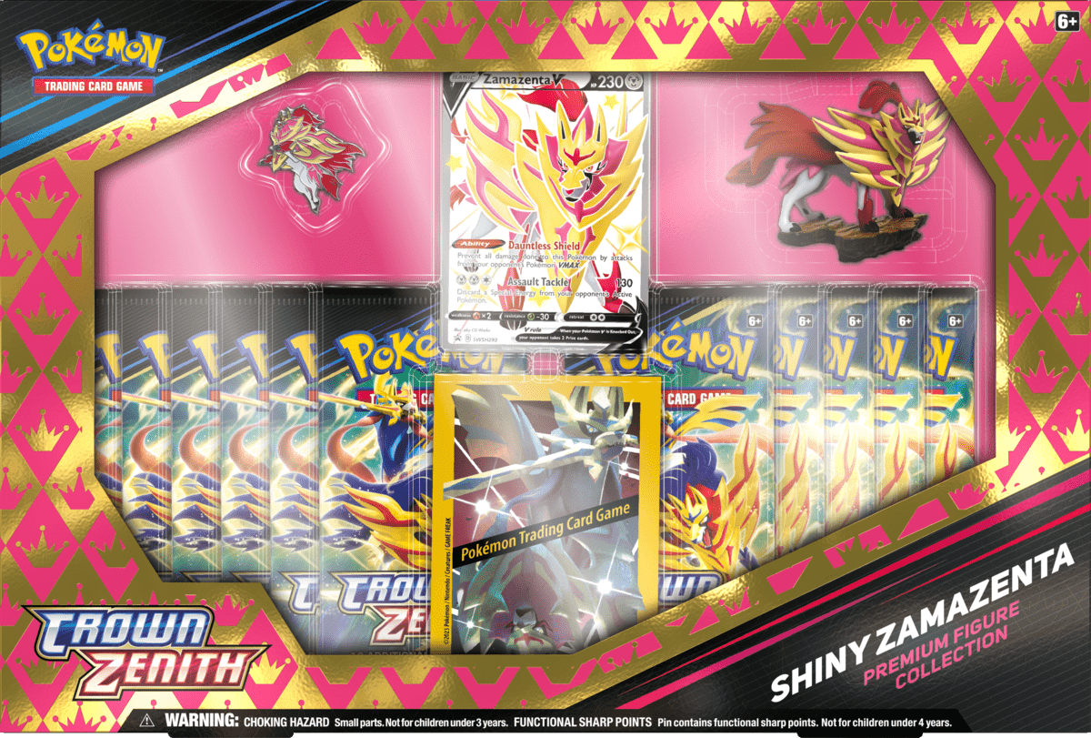 Pokemon - TCG - Crown Zenith Shiny Zacian/Zamazenta Figure Box - Collectible Madness