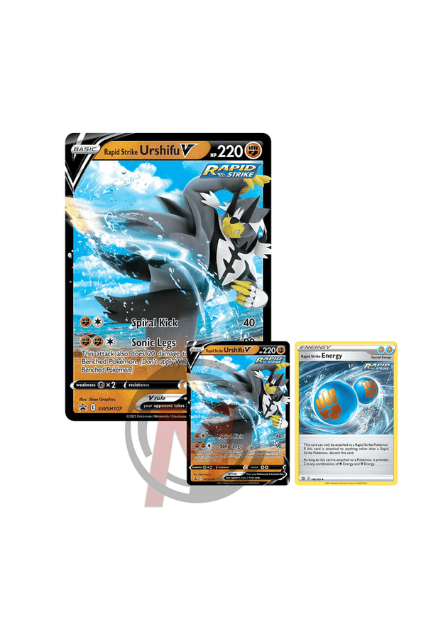 SWSH107 Rapid Strike Urshifu V - Card Bundle - Collectible Madness