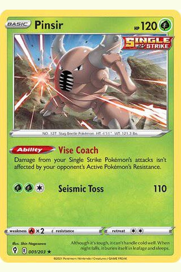 001/203 Pinsir - Rare - Collectible Madness