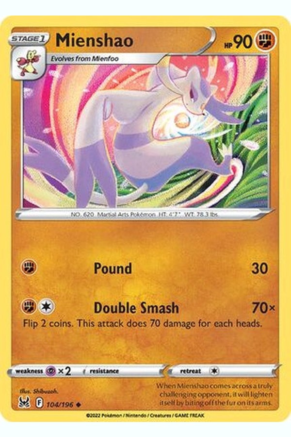 104/196 Mienshao - Uncommon