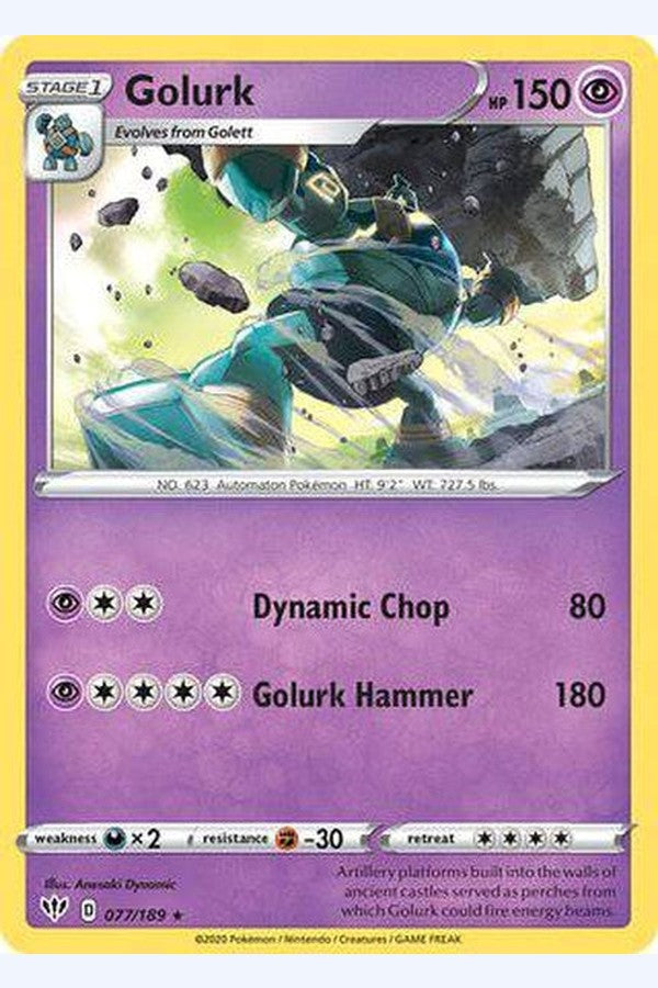 077/189 Golurk - Rare - Collectible Madness