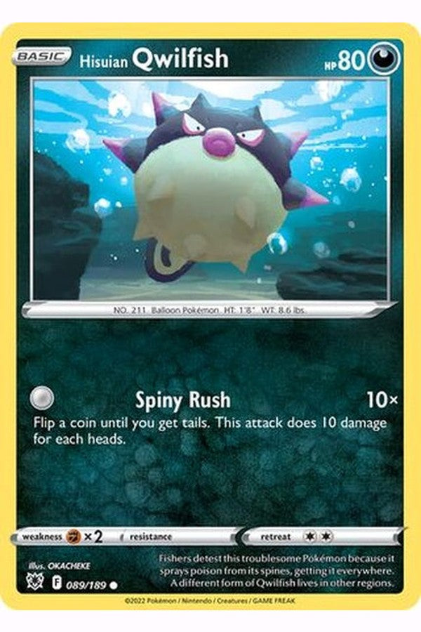 089/189 Hisuian Qwilfish - Common Reverse Holo - Collectible Madness