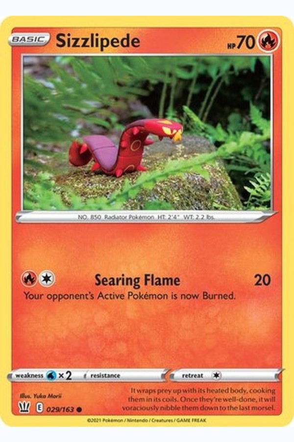 029/163 Sizzlipede - Common - Collectible Madness