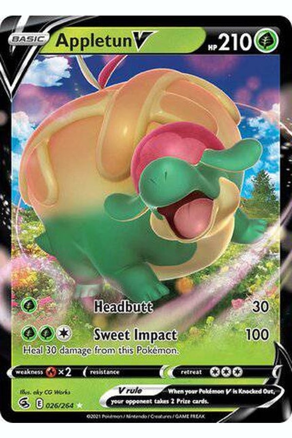026/264 Appletun V - Rare Holo V - Collectible Madness