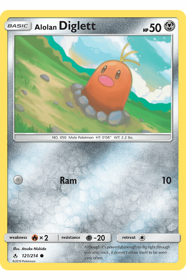 121 / 214 Alolan Diglett - Common - Collectible Madness