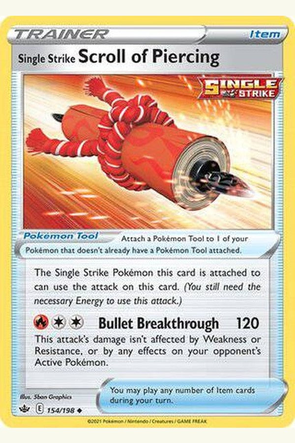 154/198 Single Strike Scroll of Piercing - Uncommon - Collectible Madness