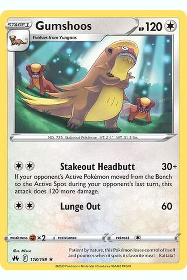 118/159 Gumshoos - Rare