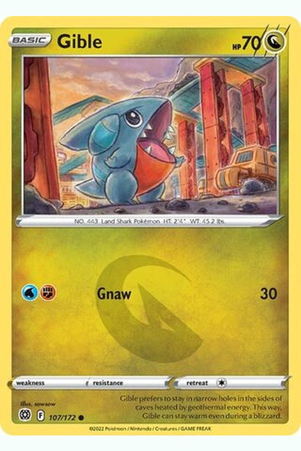 107/172 Gible - Common - Collectible Madness