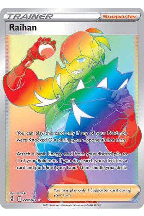 224/203 Raihan - Rare Rainbow - Collectible Madness